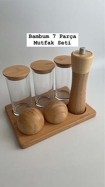 Bambum Standy 7 Parça Mutfak Seti