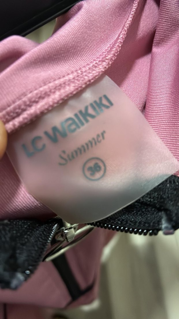 Pembe Uzun Kollu Fermuarlı Kadın haşema - Görsel 3