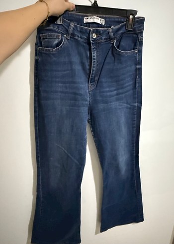 Kadın Lacivert Denim Pantolon - Görsel 3
