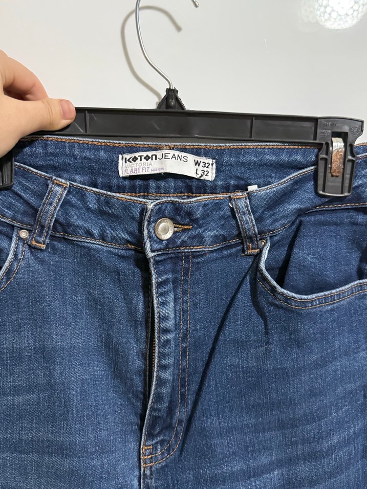 Kadın Lacivert Denim Pantolon - Görsel 5