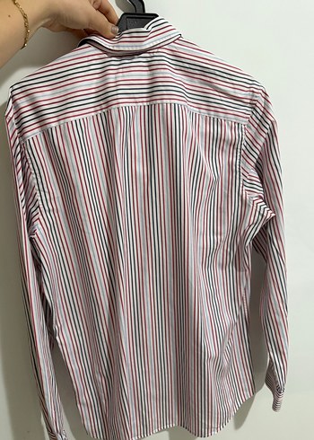 Çizgili Uzun Kollu Erkek Gömlek - Görsel 4