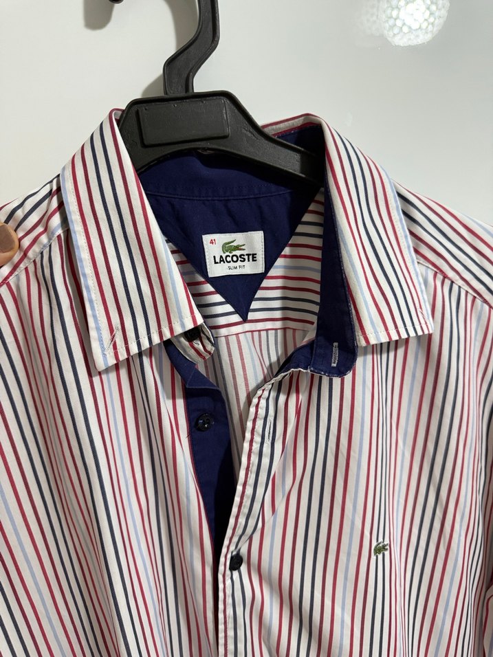 Çizgili Uzun Kollu Erkek Gömlek - Görsel 2