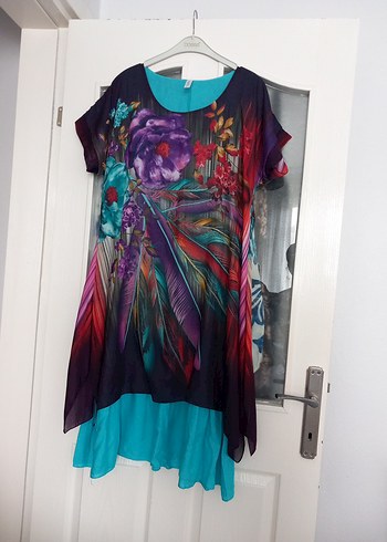 Trendyol & Milla Renkli Bohem Hamile Mini Tunik