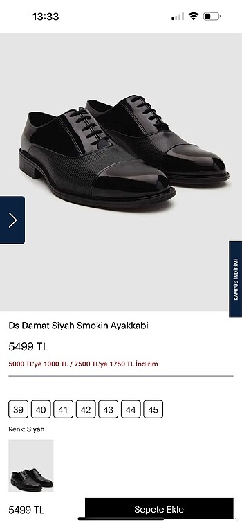 Ds damat smokin ayakkabı