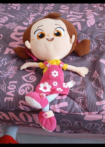 Renkli Pembe Çiçekli Peluş Oyuncak Niloya