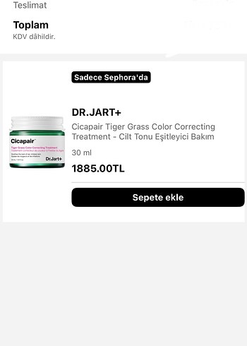 Dr.Jart+ Cicapair Renk Düzeltici Bakım Kremi - Görsel 12