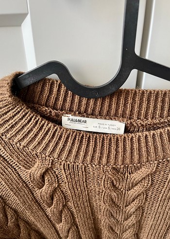 Pull and Bear Kahverengi Örgü Kadın Kazak - Görsel 3