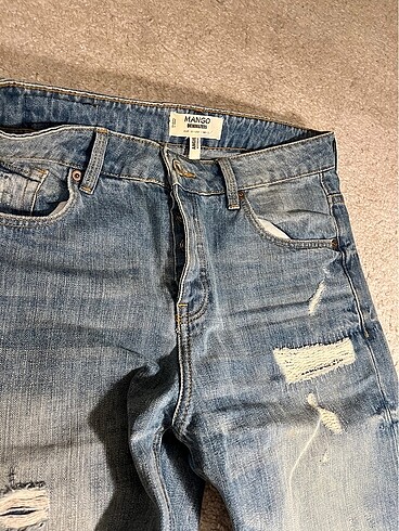 Mango Yırtık Mom Jean - Görsel 7