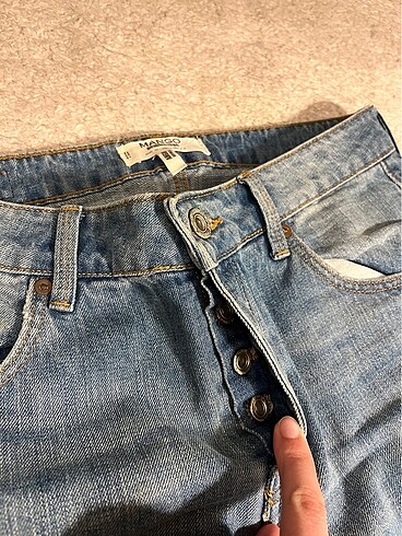 Mango Yırtık Mom Jean - Görsel 12