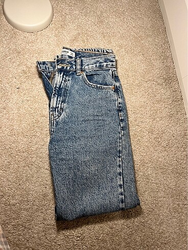 Pull and bear mom fit jean - Görsel 7