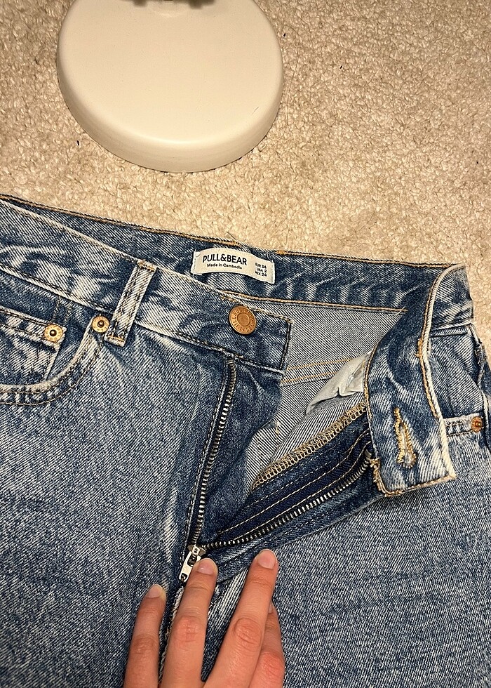 Pull and bear mom fit jean - Görsel 5