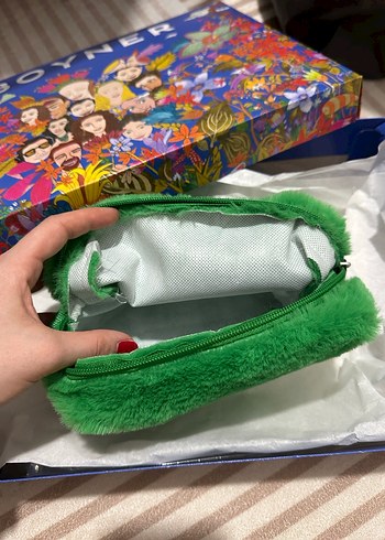 Renkli Fermuarlı Yeşil Çocuk Bel Çantası - Görsel 3