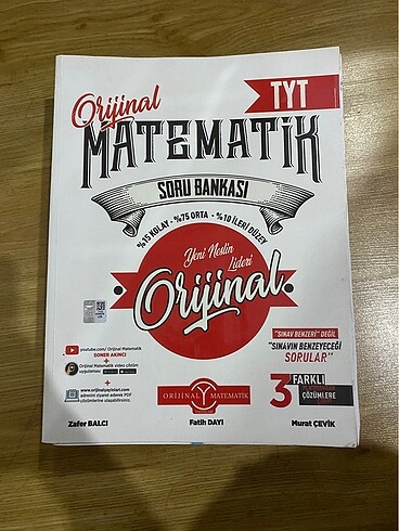 Orjinal yayınları tyt matematik