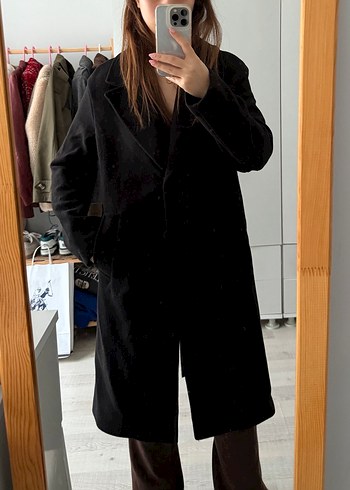 Siyah Uzun Klasik Kaban - Görsel 2