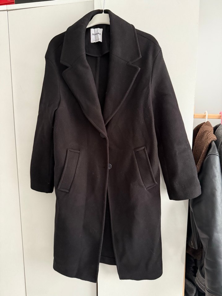 Siyah Uzun Klasik Kaban - Görsel 4