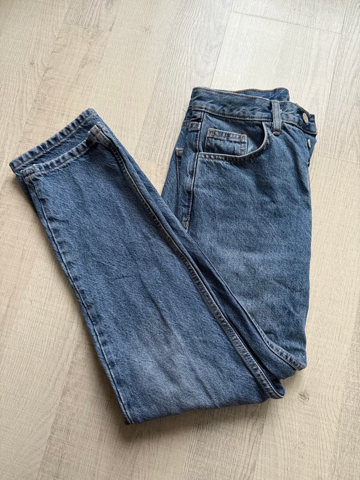 36 beden- boru paça mom jeans - Görsel 3