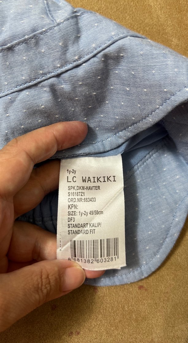 Çocuk İçin Fırfırlı Mavi Denim Şapka - Görsel 5