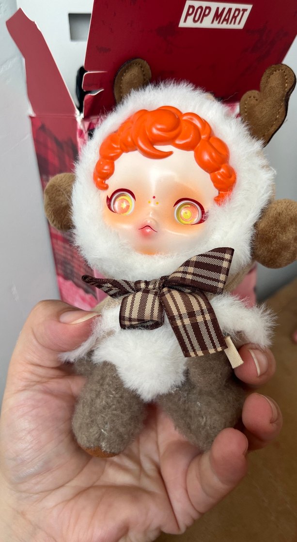 Sevimli Geyik Figürlü Peluş Oyuncak - Görsel 4