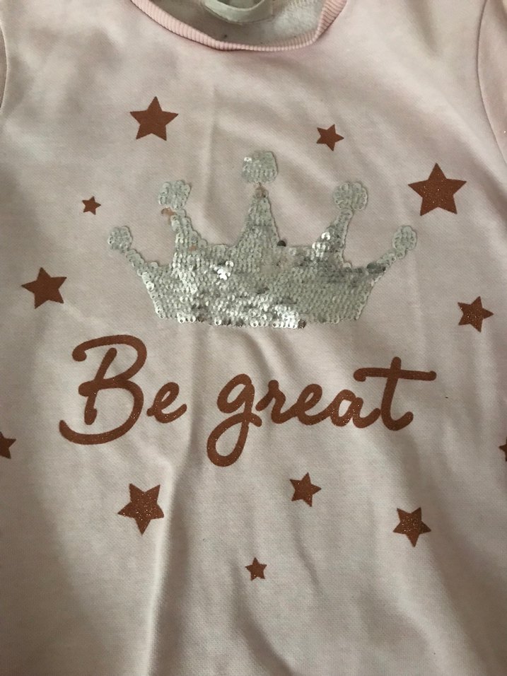 Kız Çocuk Pembe Uzun Kollu Parlak Sweatshirt - Görsel 4