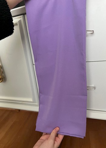 Mor Saten Görünümlü Kadın Şal - Görsel 2