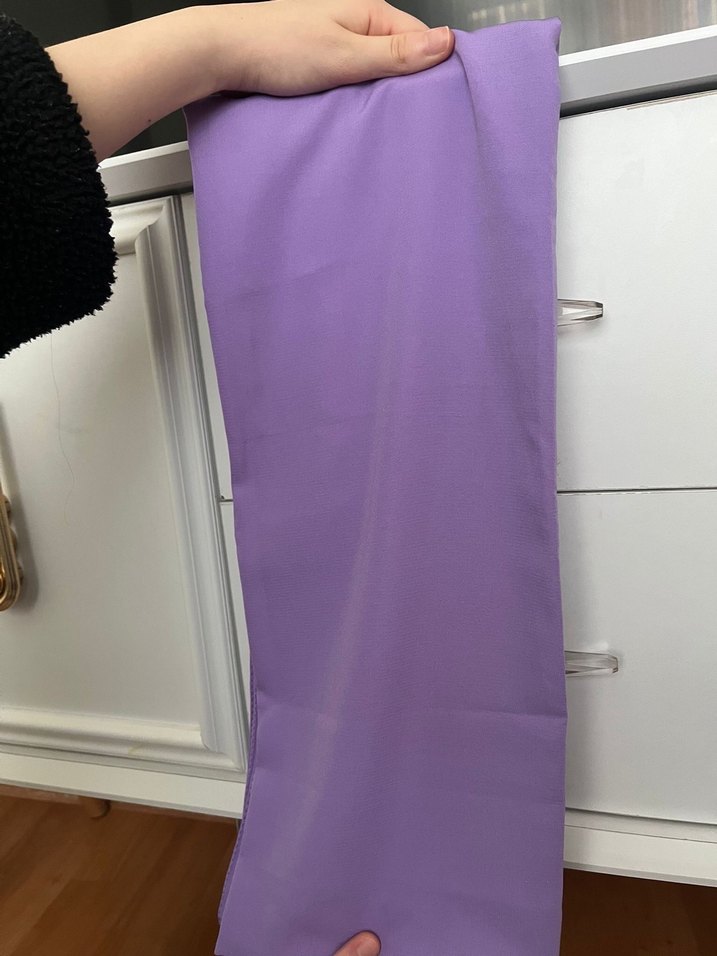 Mor Saten Görünümlü Kadın Şal - Görsel 3