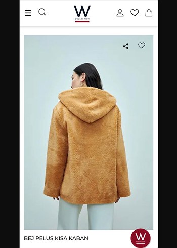 Bej Kadın Midi Boy Yumuşak Peluş Ceket - Görsel 3