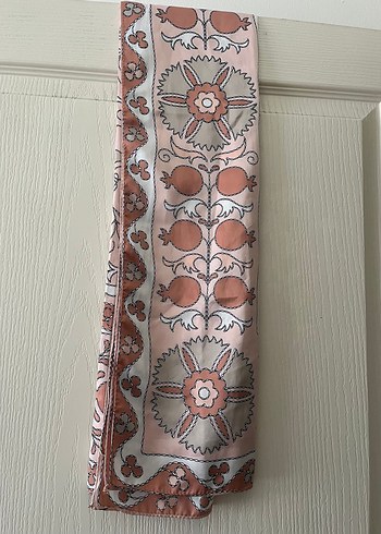 Bej Bohem Drapeli Kadın Şal - Görsel 3