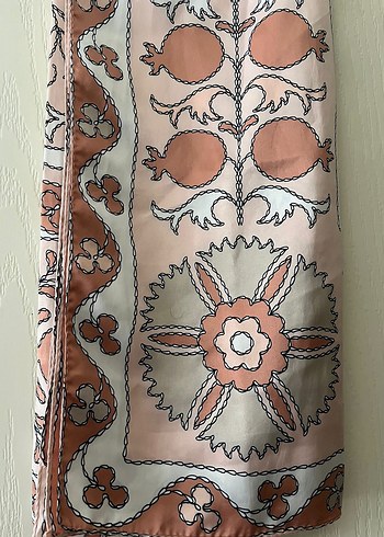 Bej Bohem Drapeli Kadın Şal - Görsel 2