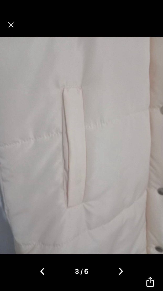 Düğmeli Beyaz Kadın Yelek - Görsel 3