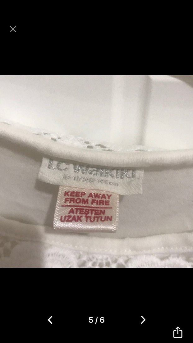 Kız Çocuk Beyaz Dantel Nakışlı Bohem Elbise - Görsel 3