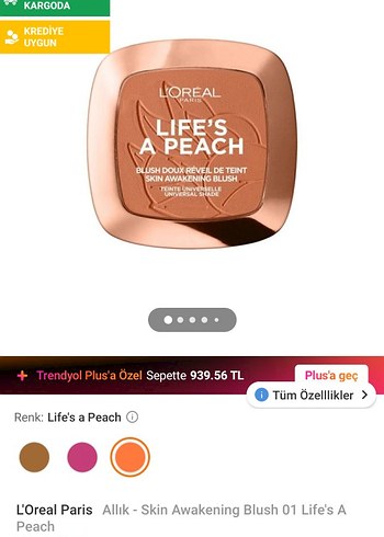 L'Oreal Paris Life's A Peach Allık - Görsel 2