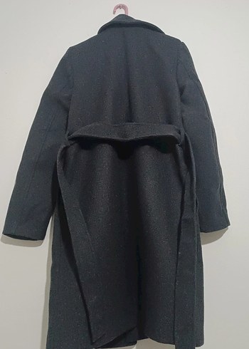 Siyah Uzun Kışlık Kaban - Görsel 4