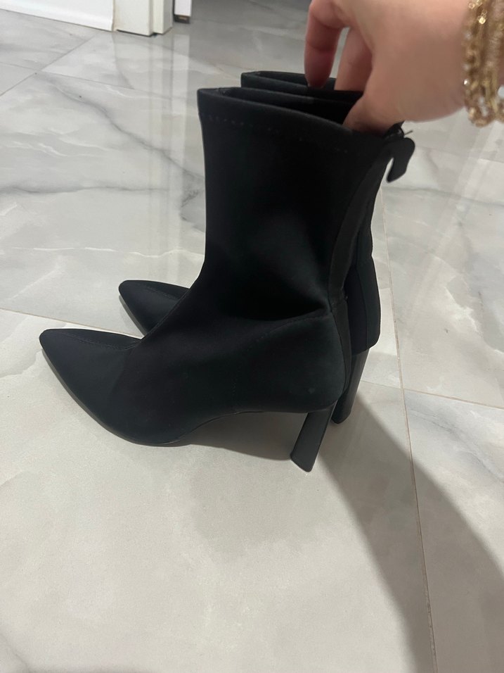 Siyah Stiletto Topuklu Kadın Botu - Görsel 3