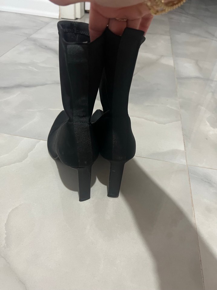 Siyah Stiletto Topuklu Kadın Botu - Görsel 4