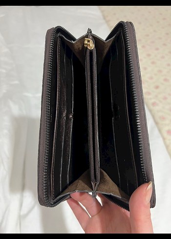 Kahverengi Kadın Fermuarlı Cüzdan - Görsel 3