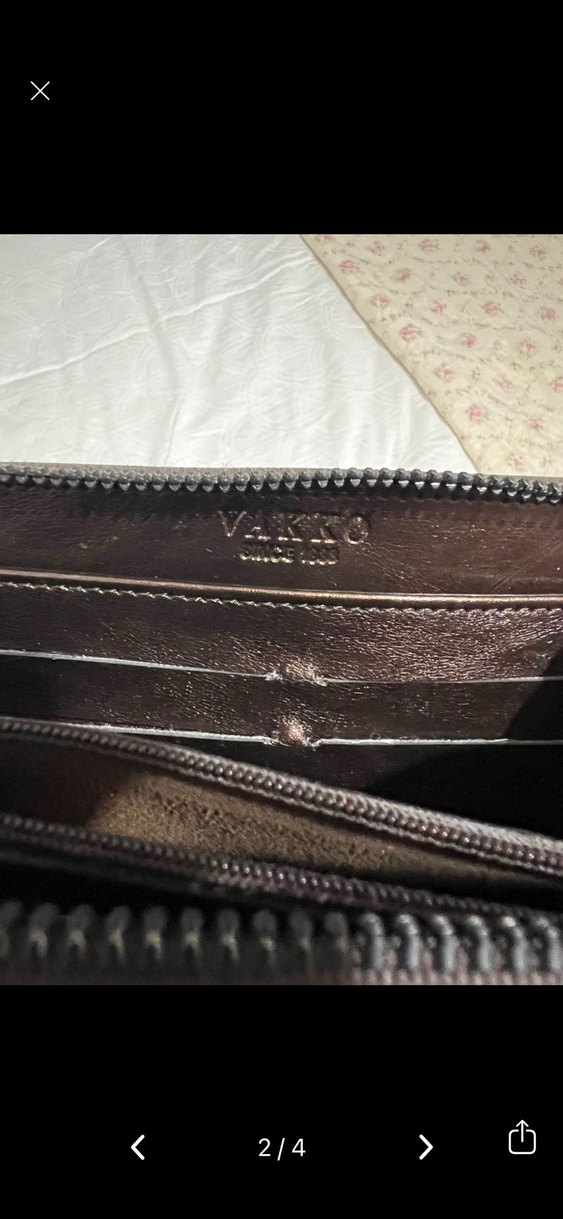 Kahverengi Kadın Fermuarlı Cüzdan - Görsel 4