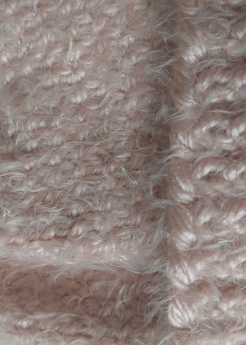 Toz Pembe Örgü Kadın Bere - Görsel 3