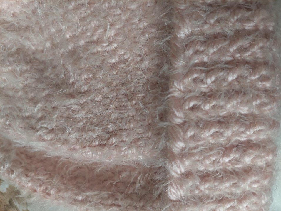 Toz Pembe Örgü Kadın Bere - Görsel 3