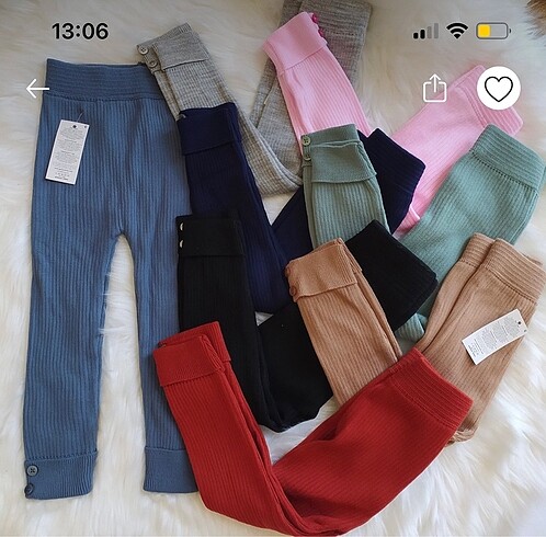 5 Yaş Beden Çocuk triko tayt