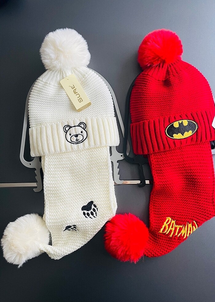 Çocuk atkı bere takımı - Görsel 5