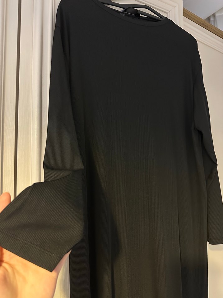 Siyah Kadın Uzun Kollu Elbise - Görsel 4