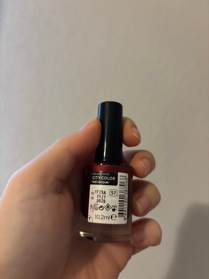 Golden Rose City Color Bordo Oje - Görsel 2