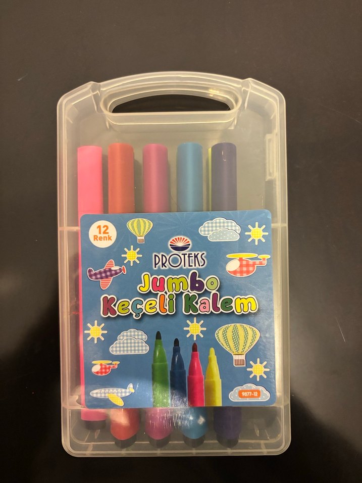 PROTEKS Jumbo Keçeli Kalem 12 Renk - Görsel 2