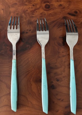 Turkuaz Saplı 5 Çatal - Görsel 5