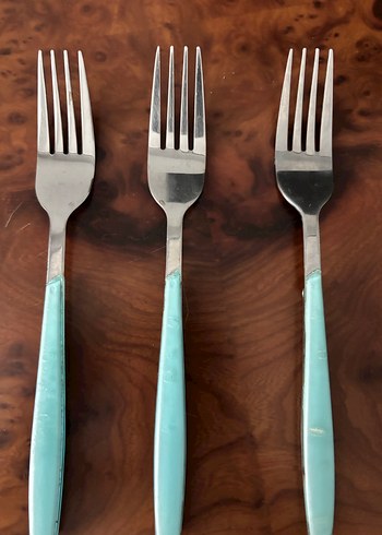 Turkuaz Saplı 5 Çatal - Görsel 2