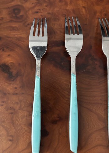 Turkuaz Saplı 5 Çatal - Görsel 4