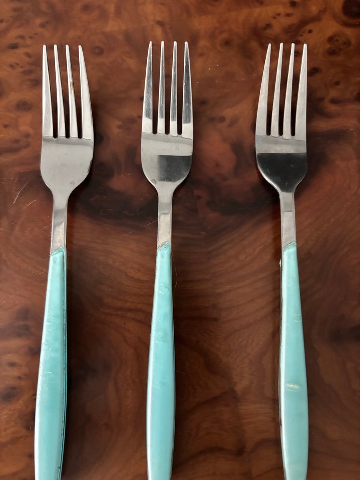 Turkuaz Saplı 5 Çatal - Görsel 2