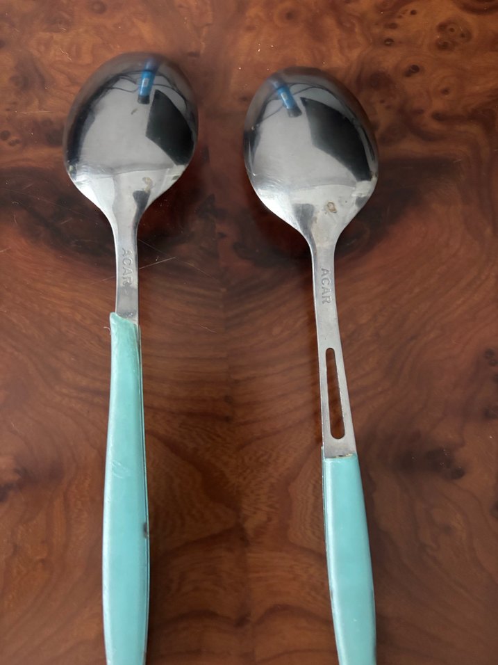 Turkuaz Saplı 2 Adet Kaşığı - Görsel 3