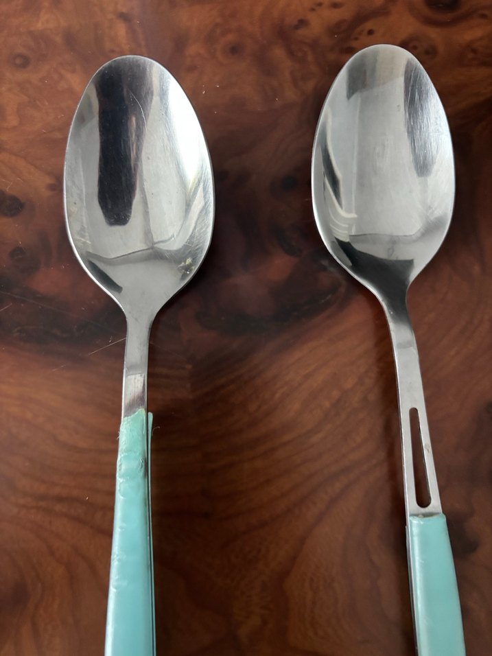 Turkuaz Saplı 2 Adet Kaşığı - Görsel 2