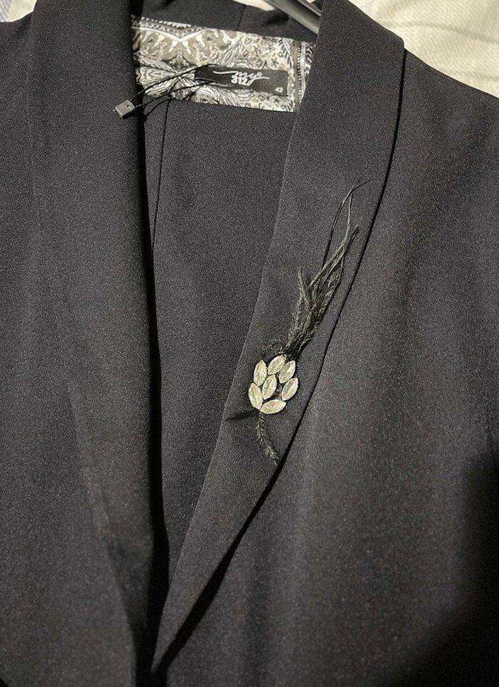 Siyah Uzun Kadın Ceket - Görsel 3